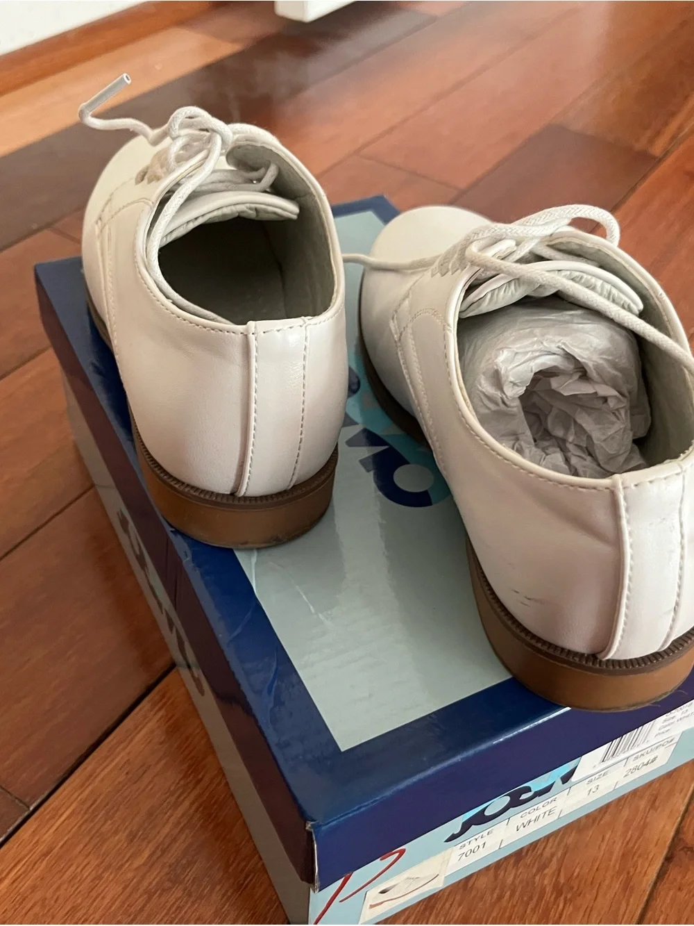 Classic White Lace-Up Boys Oxford communion Shoes - Josmo